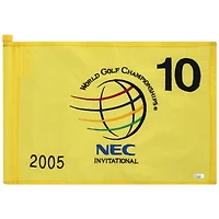 PGA TOUR Event-Used #10 Yellow Pin Flag from The NEC Invitational on August 18th to 21st 2005