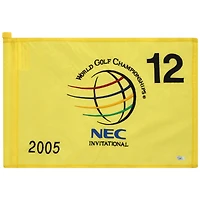 PGA TOUR Event-Used #12 Yellow Pin Flag from The NEC Invitational on August 18th to 21st 2005