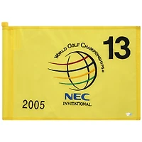 PGA TOUR Event-Used #13 Yellow Pin Flag from The NEC Invitational on August 18th to 21st 2005