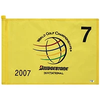 PGA TOUR Event-Used #7 Yellow Pin Flag from The Bridgestone Invitational on August 2nd to 5th 2007