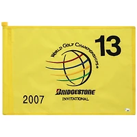 PGA TOUR Event-Used #13 Yellow Pin Flag from The Bridgestone Invitational on August 2nd to 5th 2007
