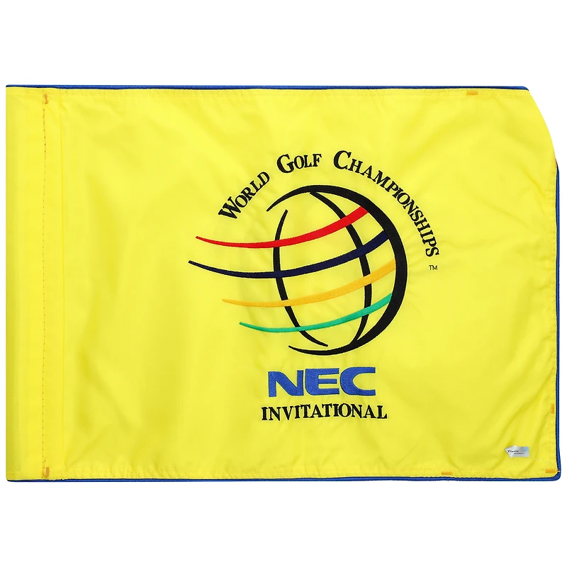 PGA TOUR Event-Used #3 Yellow Pin Flag from The NEC Invitational on August 23rd to 26th 2001