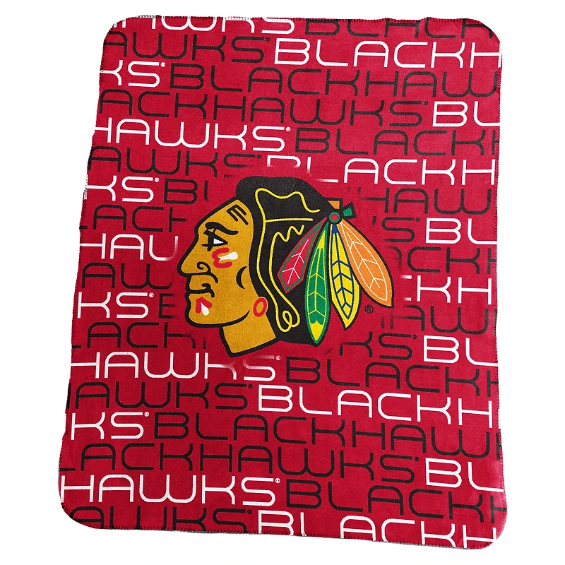 Chicago Blackhawks 50'' x 60'' Classic Repeat Fleece Blanket