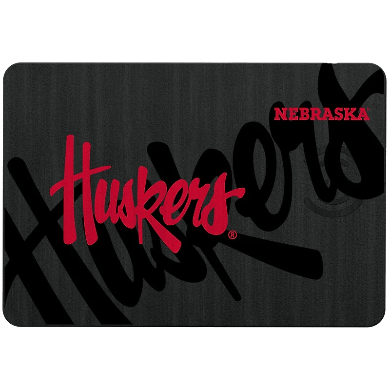 Keyscaper Nebraska Huskers 15W Fast Wireless Charger and Mouse Pad