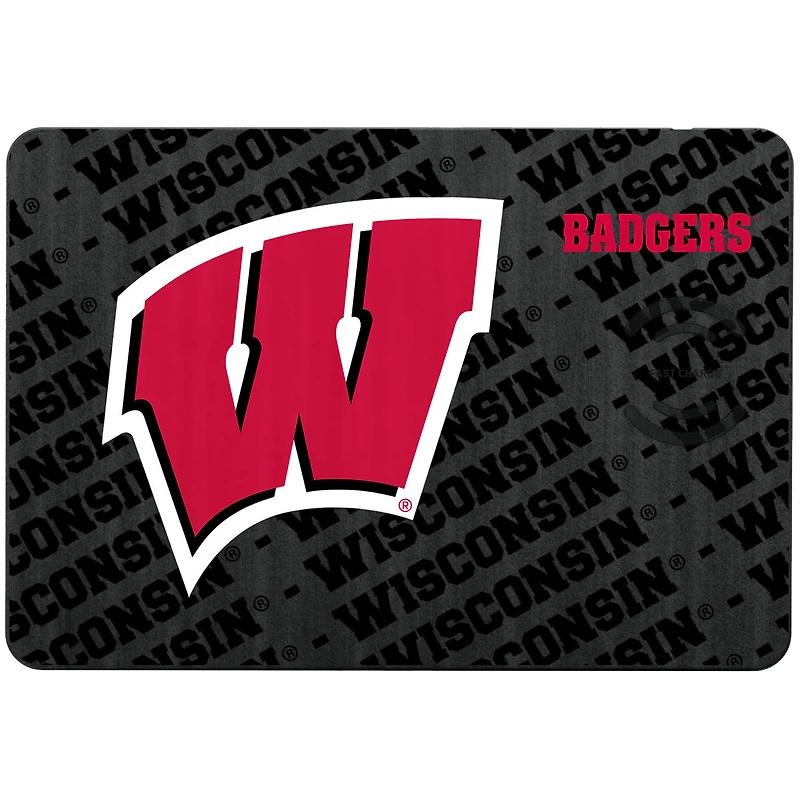 Wisconsin Badgers Wireless Charger and Mouse Pad