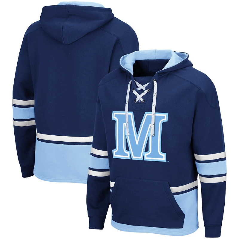 Men's Colosseum Navy Maine Black Bears Lace Up 3.0 Pullover Hoodie