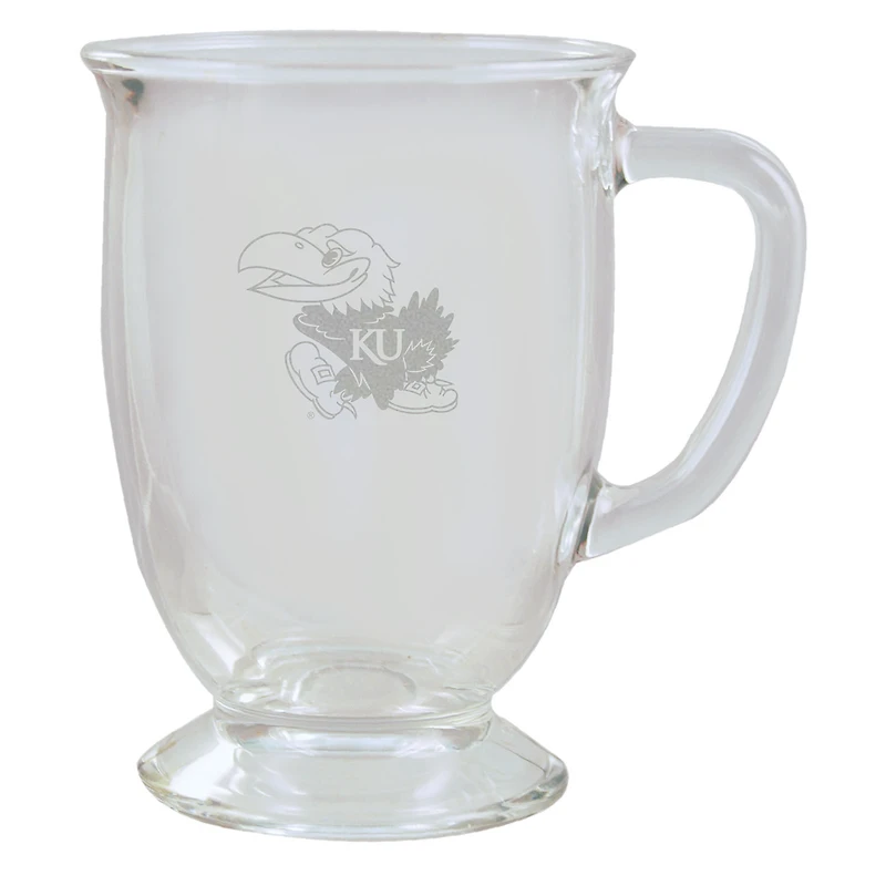 Kansas Jayhawks 16oz. Etched Cafe Mug