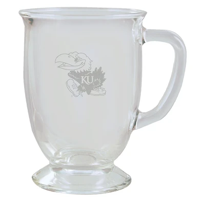 Kansas Jayhawks 16oz. Etched Cafe Mug