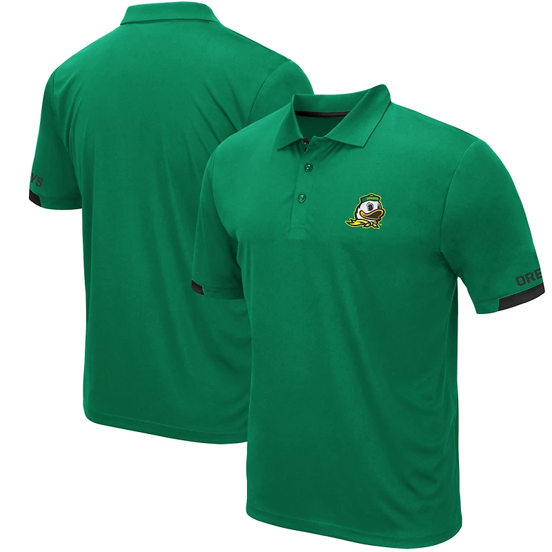 Men's Colosseum Green Oregon Ducks Santry Lightweight Polo