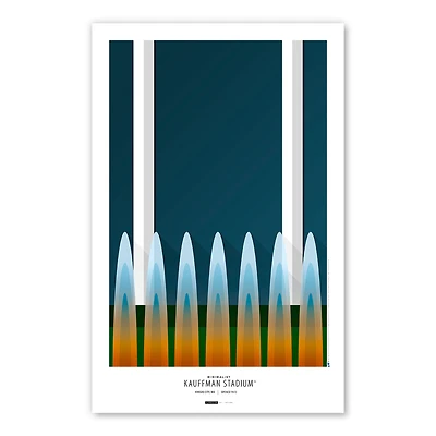 Kansas City Royals 11'' x 17'' Stadium Art Poster
