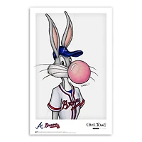 Atlanta Braves 11'' x 17'' Bugs Bunny Art Poster