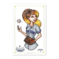 New York Yankees 11'' x 17'' Ballpark Princess Art Poster