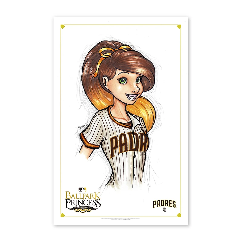San Diego Padres 11'' x 17'' Ballpark Princess Art Poster