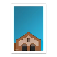 Cleveland Guardians 14'' x 20'' League Park Minimalist Fine Art Print