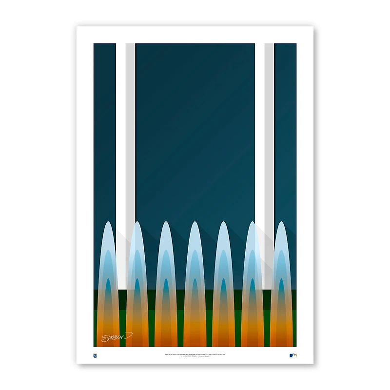 Kansas City Royals 14'' x 20'' Stadium Fine Art Print