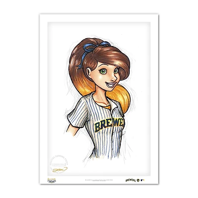 Milwaukee Brewers 14'' x 20'' Ballpark Princess Limited Edition Print