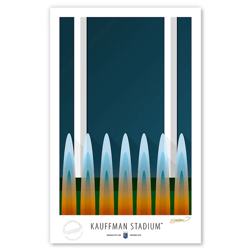 Kansas City Royals 17'' x 26'' Stadium Limited Edition Fine Art Print