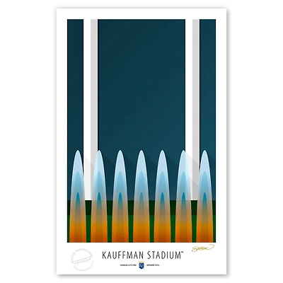 Kansas City Royals 17'' x 26'' Stadium Limited Edition Fine Art Print
