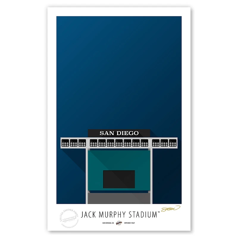 San Diego Padres 17'' x 26'' Stadium Limited Edition Fine Art Print