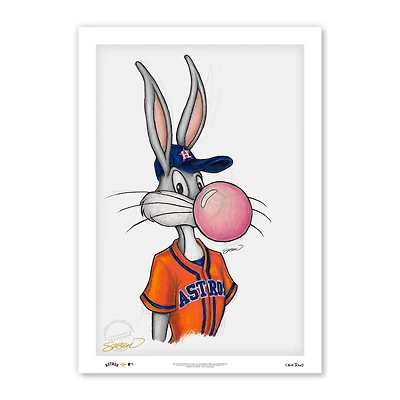 Houston Astros 24'' x 36'' Bugs Bunny Limited Edition Print