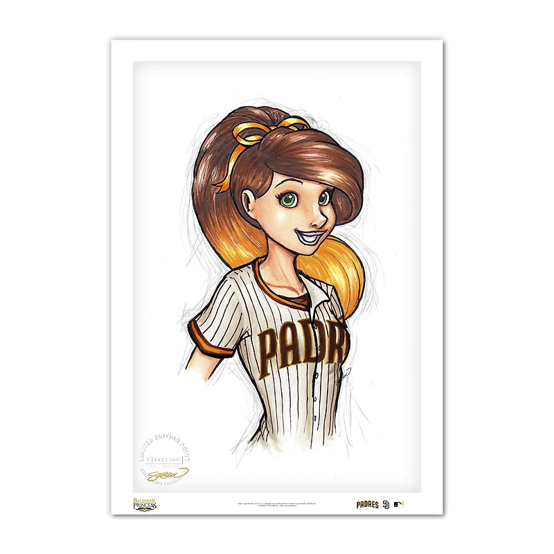 San Diego Padres 24'' x 36'' Ballpark Princess Limited Edition Print