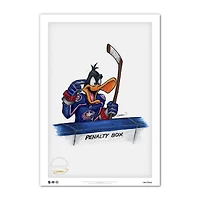 Columbus Blue Jackets 24'' x 36'' Daffy Duck Limited Edition Print