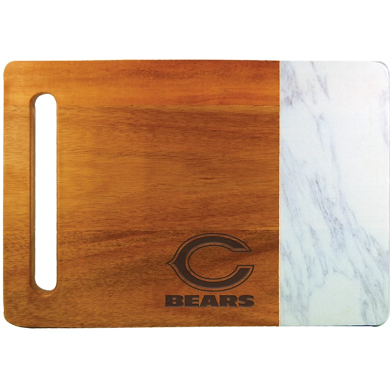 Chicago Bears Cutting & Serving Board with Faux Marble