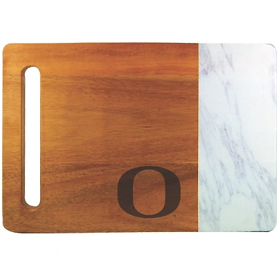 Oregon Ducks Cutting & Serving Board with Faux Marble