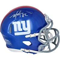 Mario Manningham New York Giants Autographed Riddell Speed Mini Helmet