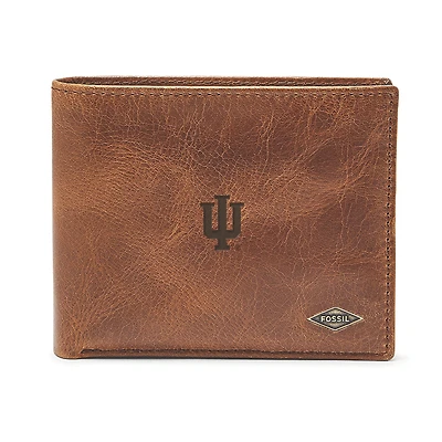 Men's Fossil Brown Indiana Hoosiers Ryan RFID Passcase