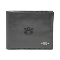 Men's Fossil Black Auburn Tigers Ryan RFID Flip ID Bi-Fold Wallet