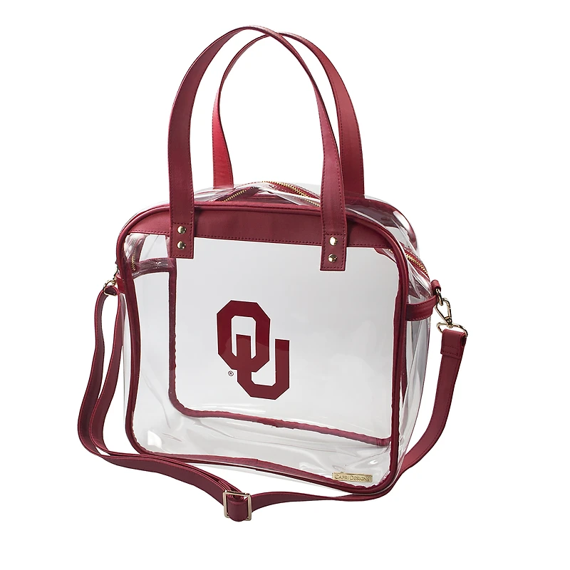 Women's Crimson Oklahoma Sooners Clear Tote Bag
