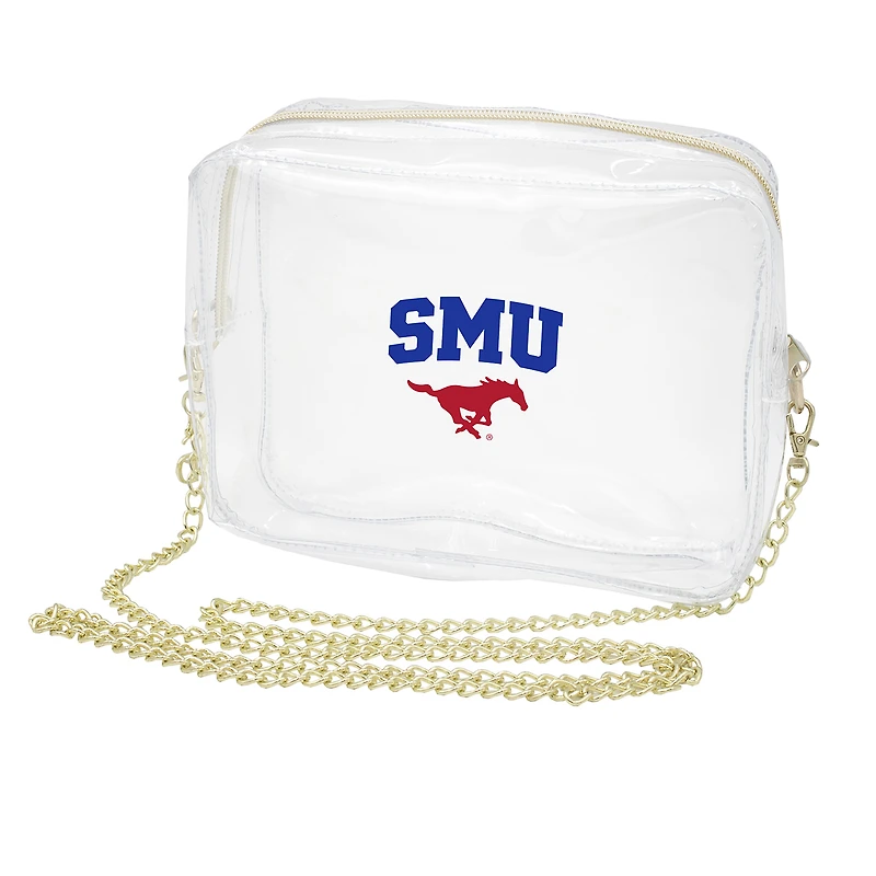 Women's SMU Mustangs Camera Crossbody Bag
