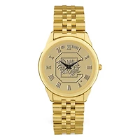 Men's Gold South Carolina Gamecocks Medallion Rolled Link Bracelet Wristwatch
