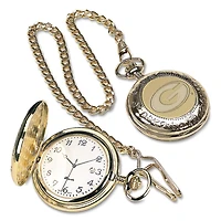 Gold Georgia Bulldogs Pocket Watch
