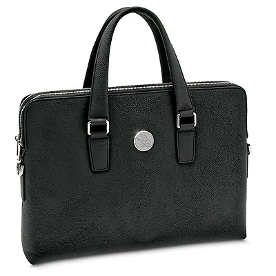 Women's Black Kansas Jayhawks Leather Briefcase