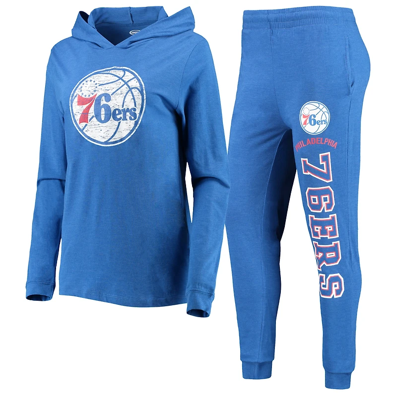 Women's Concepts Sport Royal Philadelphia 76ers Hoodie & Pants Sleep Set