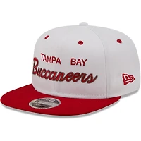 Men's New Era White/Red Tampa Bay Buccaneers Sparky Original 9FIFTY Snapback Hat