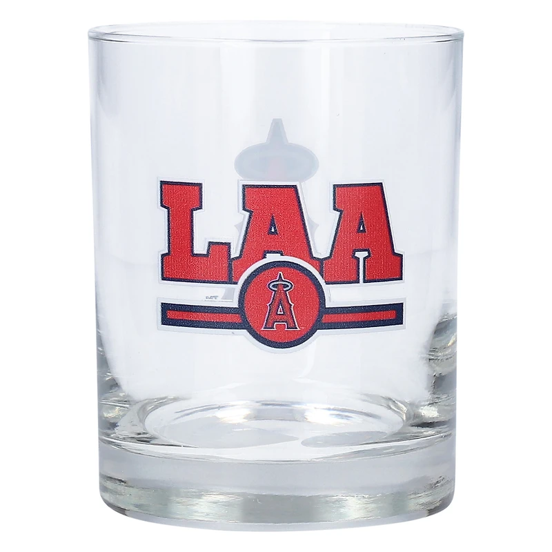 Los Angeles Angels Letterman 14oz. Rocks Glass