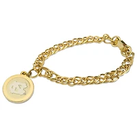 North Carolina Tar Heels Gold Charm Bracelet