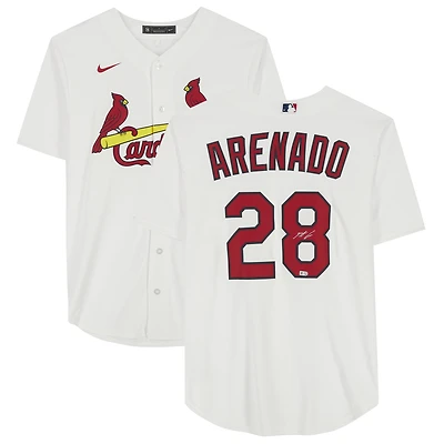 Nolan Arenado St. Louis Cardinals Autographed White Nike Replica Jersey