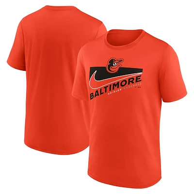 Men's Nike Orange Baltimore Orioles Swoosh Town Performance T-Shirt