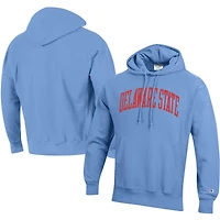 Men's Champion Light Blue Delaware State Hornets Tall Arch Pullover Hoodie
