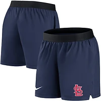 Women's Nike Navy St. Louis Cardinals Authentic Collection Flex Vent Max Performance Shorts