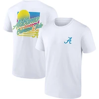 Men's Fanatics White Alabama Crimson Tide High Hurdles T-Shirt