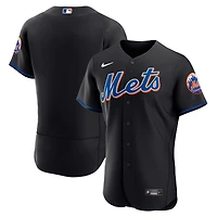 Men's Nike Black New York Mets Alternate Authentic Team Jersey