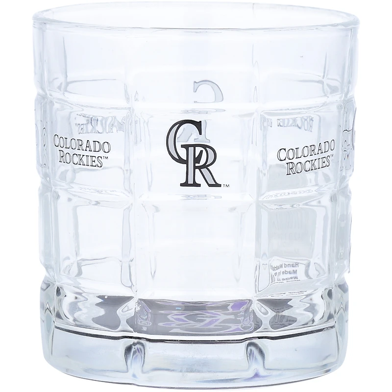 Colorado Rockies 10oz. Team Bottoms Up Squared Rocks Glass