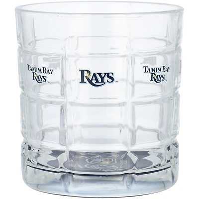 Tampa Bay Rays 10oz. Team Bottoms Up Squared Rocks Glass