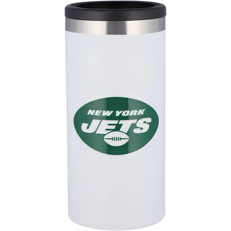 New York Jets Team Logo 12oz. Slim Can Holder