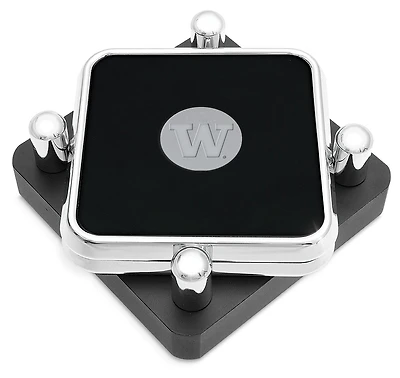 Washington Huskies Silver 2-Piece Square Coaster Set
